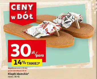 Auchan Klapki damskie oferta