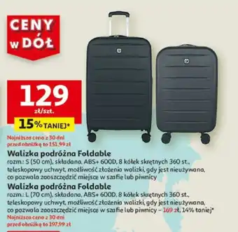 Auchan Walizka podróżna Foldable oferta