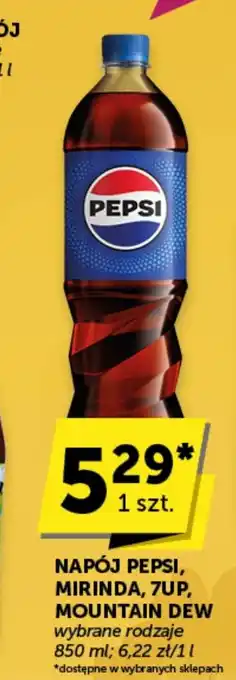 Groszek NAPÓJ PEPSI, MIRINDA, 7UP, MOUNTAIN DEW 850 ml oferta