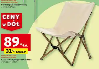 Auchan Krzesło kempingowe składane oferta