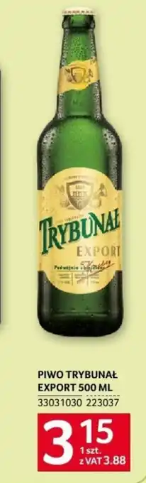 Selgros PIWO TRYBUNAŁ EXPORT 500 ML oferta