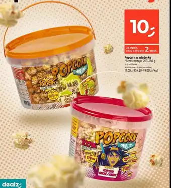 Dealz Popcorn słodki w wiaderku Trader joe's oferta