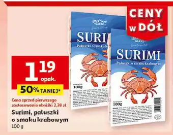 Auchan Paluszki surimi Garso oferta