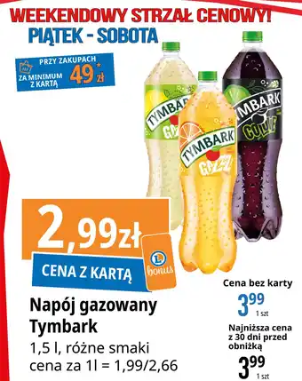 E.Leclerc Napój gazowany cytryna- mięta Tymbark Gazzz oferta