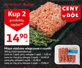 Auchan Mięso mielone wieprzowe z szynki oferta