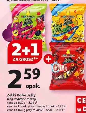 Auchan Żelki malinka Bobo-Jelly oferta