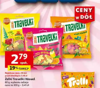 Auchan Żelki smak azji Wawel Travelki oferta