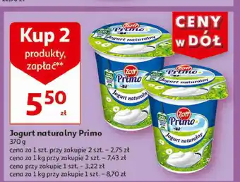 Auchan Jogurt naturalny Zott Primo oferta