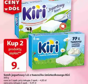 Auchan Serek śmietankowy Kiri oferta