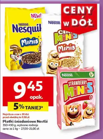 Auchan Płatki śniadaniowe truskawkowe Cini Minis oferta