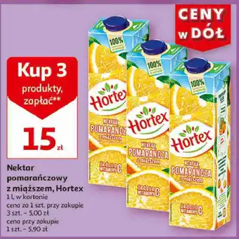 Auchan Nektar pomarańczowy Hortex oferta