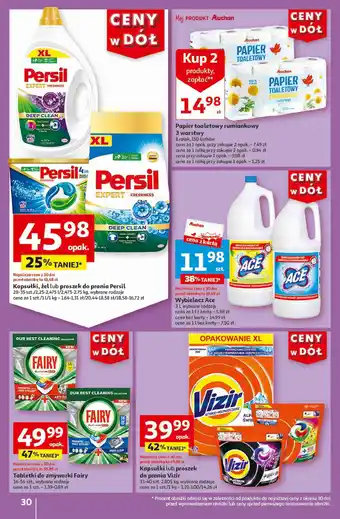 Auchan Papier toaletowy rumiankowy Auchan Różnorodne (Logo Czerwone) oferta