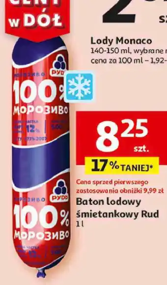 Auchan Baton lodowy śmietankowy Rud oferta
