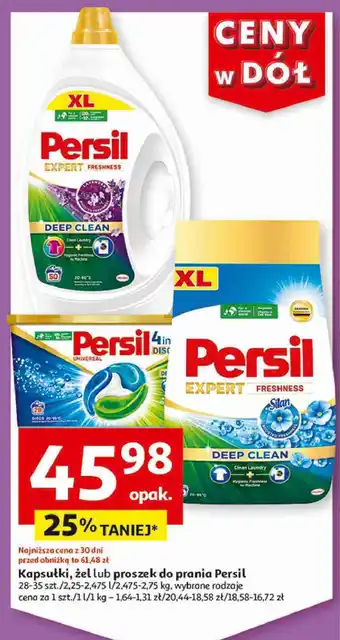 Auchan Kapsułki do prania 4in1 deep clean Persil Discs oferta