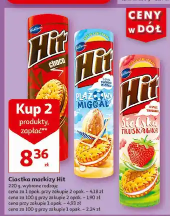 Auchan Ciastka plażowy migdał Hit oferta