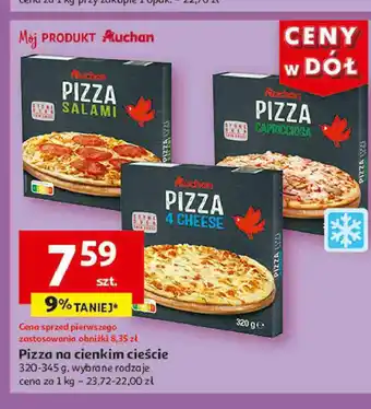 Auchan Pizza salami Auchan oferta