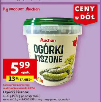 Auchan Ogórki kiszone Auchan oferta