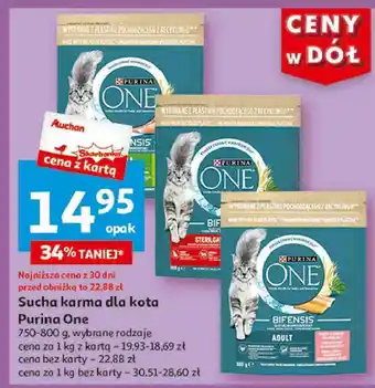 Auchan Karma dla kota indoor Purina One oferta
