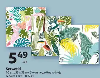 Auchan Serwetki 33 x cm oferta