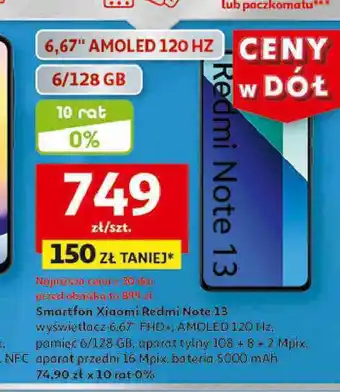 Auchan Smartfon redmi 13 Xiaomi oferta