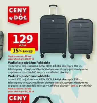 Auchan Walizka foldable 70 cm oferta