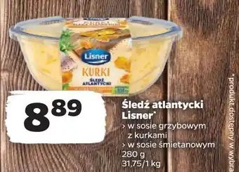 Netto Filety śledziowe w sosie grzybowym z kurkami Lisner oferta