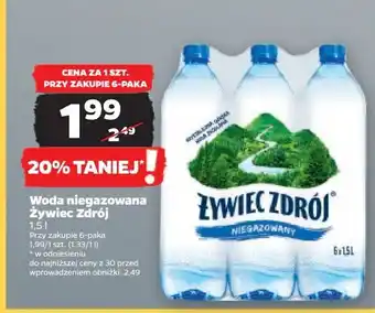 Netto Woda niegazowana Żywiec Zdrój oferta