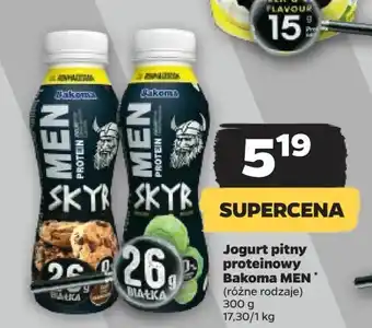 Netto Jogurt pistacjowy Bakoma Men Skyr Protein oferta