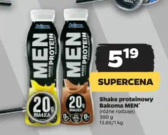 Netto Shake czekoladowy Bakoma Men Protein oferta