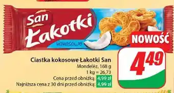 Dino Ciastka kokosowe w czekoladzie San Łakotki oferta