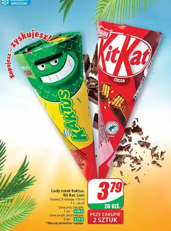 Dino Rożek cytrynowo-truskawkowy Nestle Kaktus oferta