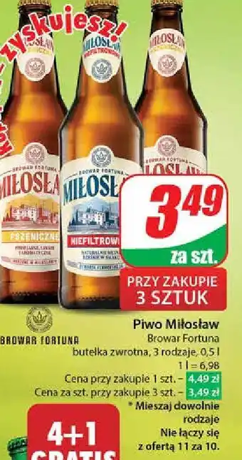 Dino Piwo Miłosław Niefiltrowane oferta