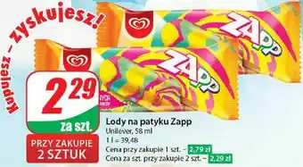Dino Lód toffi Algida Zapp oferta