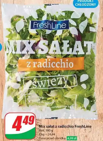 Dino Mix sałat z radicchio Freshline oferta