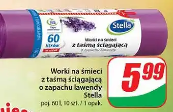 Dino Worki na śmieci lawendowe 60 l Stella oferta