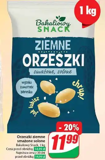 Dino Orzeszki ziemne smażone solone Bakaliowy Snack oferta