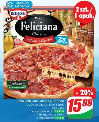 Dino Pizza salame chorizo Dr. Oetker Feliciana oferta