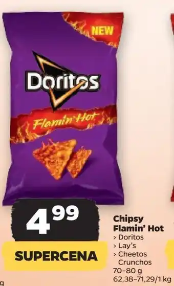 Netto Doritos Flamin Hot 75g oferta