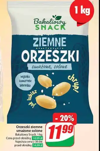 Dino Orzeszki ziemne smażone solone Bakaliowy snack oferta