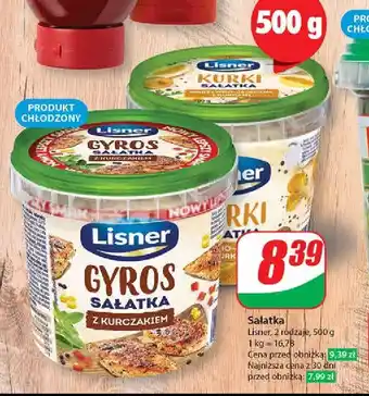 Dino Sałatka z kurczakiem gyros Lisner oferta