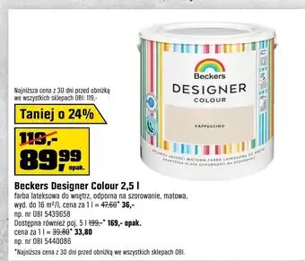 OBI Farba lateksowa Beckers oferta