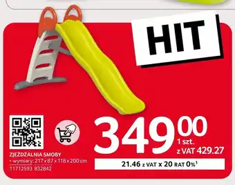 Selgros Zjeżdżalnia Smoby oferta
