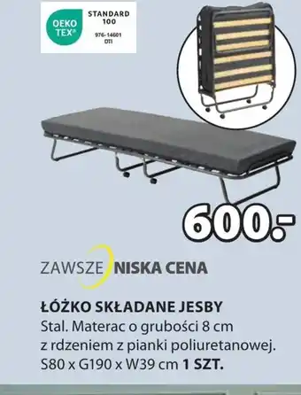 JYSK Łóżko składane TEX oferta