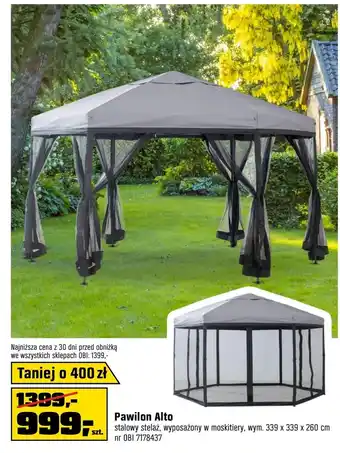 OBI Pawilon ogrodowy oferta