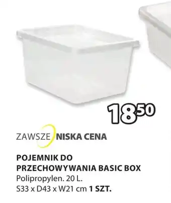 JYSK Pojemnik do przechowywania Basic oferta