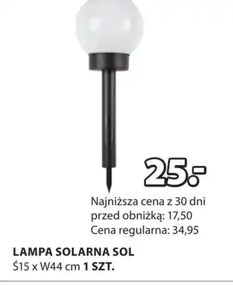 JYSK Lampa solarna Sol&Mar oferta