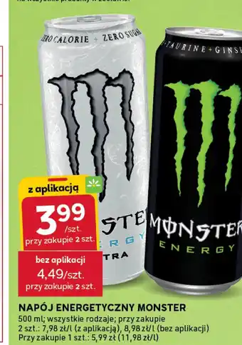 Stokrotka Express Napój energetyczny Monster oferta