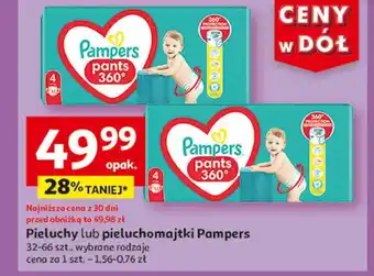 Auchan Pieluchomajtki Pampers oferta