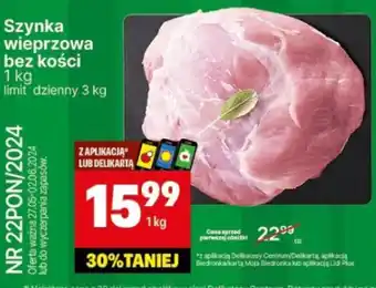 Delikatesy Centrum Szynka wieprzowa bez kości oferta