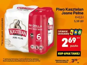 Delikatesy Centrum Piwo Kasztelan Jasne Pełne oferta